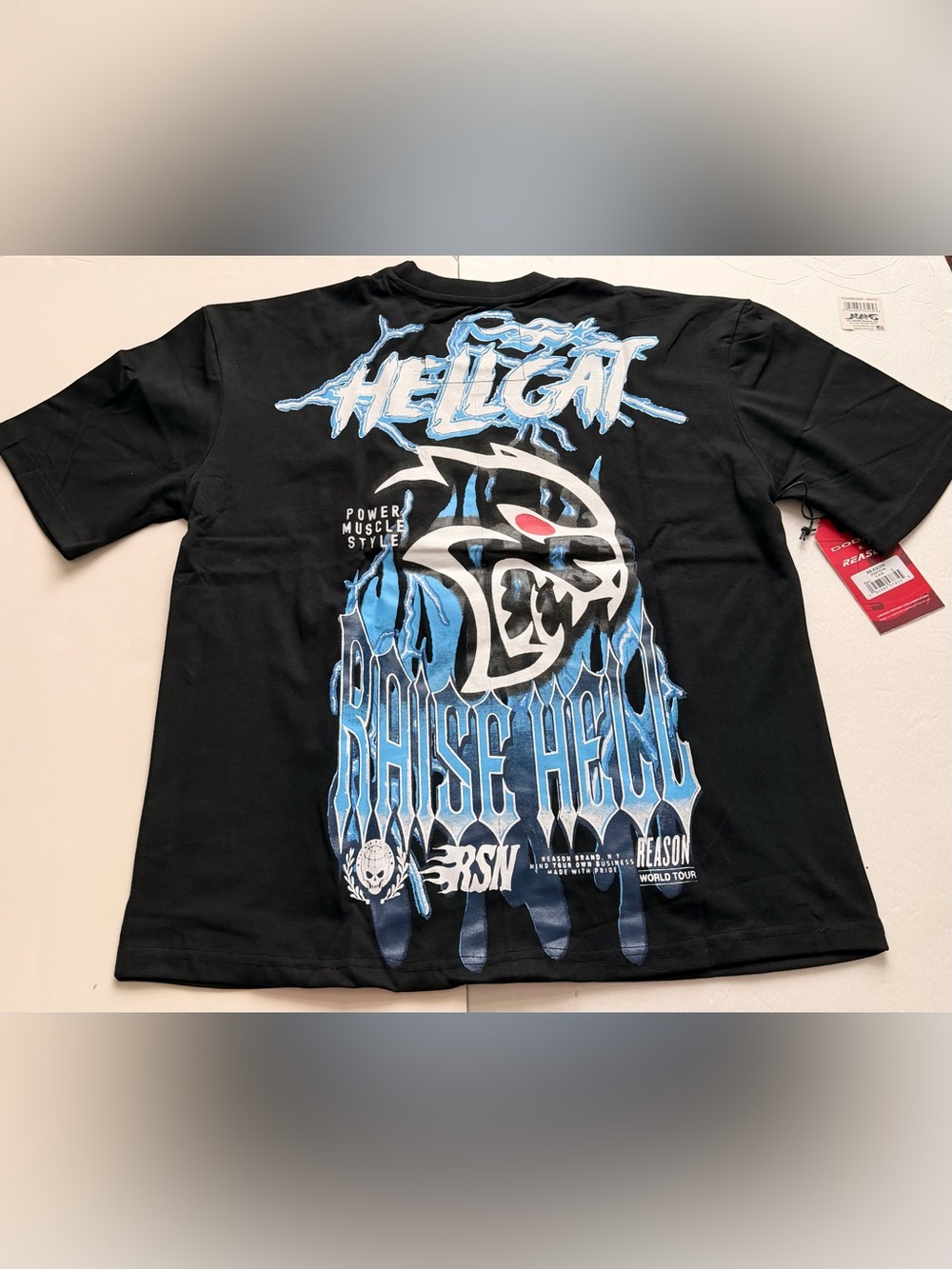 Dodge Hellcat SRT x Reason Collab Limited Edition Graphic Tee Size Small